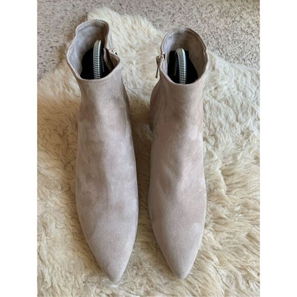 Theory‎ Braxia Suede Short Boot Dove Grey Size 40 US 10 - Picture 4 of 12